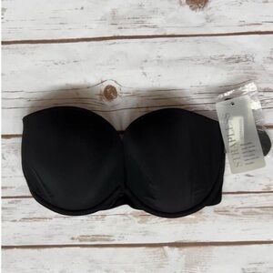 NEW Natori Minimal Strapless Bra 30DD in Black